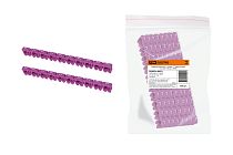 Маркер наборный - символ "7" фиолетовый 2,5 мм2 (150 шт.)  TDM