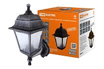 Светильник садово-парковый НБУ 04-60-001 четырехгр., настенный, пластик, расс.пластик, серебро  TDM