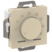 AtlasDesign Бежевый Термостат для электронного теплого пола с датчиком, 10A, механизм Systeme Electric (Schneider Electric)