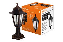 Светильник садово-парковый НТУ 06-60-001 шестигранник, стойка, пластик, медь  TDM