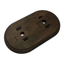 Рамка двухместная, серия Лизетта,накладной монтаж, дерево, цвет Старое дерево Bironi