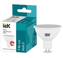 Лампа светодиодная MR16 софит 9Вт 230В 4000К GU5.3  IEK
