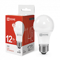 Лампа светодиодная LED-A60-VC 12Вт 230В Е27 4000К 1140Лм IN HOME Лампа светодиодная LED-A60-VC 12Вт 230В Е27 4000К 1140Лм IN HOME