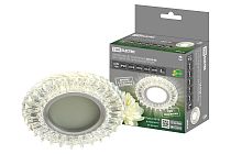 Светильник встраиваемый СВ 03-06 MR16 50Вт G5.3 LED подсветка 3 Вт зеркальный/хром  TDM