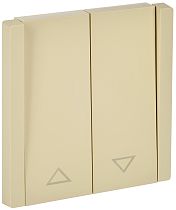FORTE&PIANO Выключатель жалюзи 10А FP411 ваниль IEK