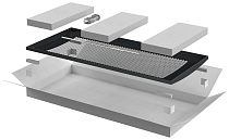 ITK Дверь перфорированная для шкафа LINEA N 47U 800мм чернаянаяная IEK