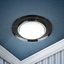 Светильник встраиваемый ЭРА DK80 BK под лампу GX53 220V13W черный Светильник встраиваемый ЭРА DK80 BK под лампу GX53 220V13W черный