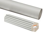 Труба гладкая жесткая ПВХ d 25 (111 м) длина 3 м, серая  TDM