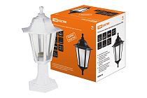 Светильник садово-парковый НТУ 06-60-001 шестигранник, стойка, пластик, белый  TDM