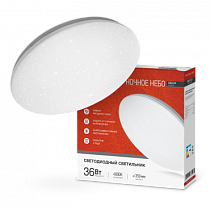 Светильник светодиодный серии DECO 36Вт 230В 4000К 2340Лм 380х55мм НОЧНОЕ НЕБО IN HOME