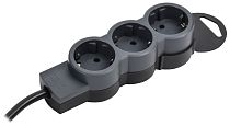 STANDARD Удлинитель У03 3 места 2P+PE 5м 3х1,5мм2 16А черный IEK