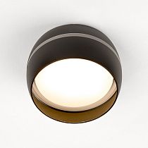 Спот GWL-GX53-M-IP20 Чаша Черный с боковым рассеивателем