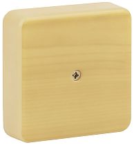 Коробка распаячная открытой установки IP40 ЭРА (сосна) 75х75х20 (без клеммы)