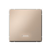 ARTGALLERY 1-клавишный ВЫКЛЮЧАТЕЛЬ с подсветкой, 10АХ, механизм, быстрозажим. клем., ПЕСОЧНЫЙ