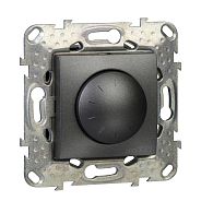 UNICA LED СВЕТОРЕГУЛЯТОР повор-наж, универсальный 4-400Вт, ГРАФИТ UNICA LED СВЕТОРЕГУЛЯТОР повор-наж, универсальный 4-400Вт, ГРАФИТ