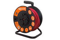 Удлинитель силовой УКз16-004  (IP44 4 места/50м КГ 3х1,5 пласт. катушка) TDM