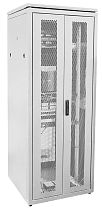 ITK LINEA N 28U 800х800мм распашная перфорированная дверь задняя перфорированная серая IEK