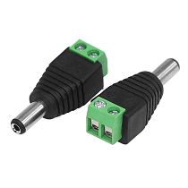 Разъем питания DC штекер 2,1х5,5мм с клеммной колодкой PROconnect