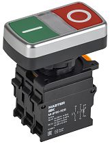 Кнопка "I-O" с подсветкой d=22мм 1NO+1NC MASTER IEK