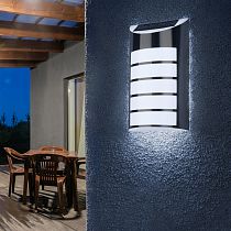 Фасадная подсветка Сталь ERAFS024-40 ЭРА, на солнечной батарее, 5LED, 17lm (12/192)