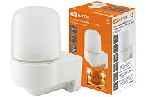 Светильник ЖКХ НПБ400-2 для сауны настенный, угловой, IP54, 60 Вт, белый,  TDM