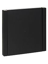 FORTE&PIANO Выключатель 1-клавишный проходной с индикацией 10А FP104 черный IEK