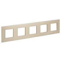 SKANDY Рамка 5-местная SK-F35Sh металл шампань IEK