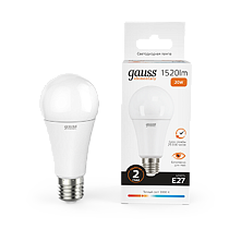 Лампа светодиодная Gauss Elementary A60 20Вт E27 1520lm 3000K