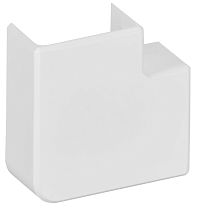 METRA MINI Поворот на 90град 20х12мм белый