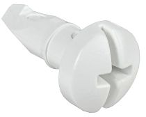 TITAN 5 Винт фальш-панели фиксирующий белый  IEK