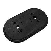 Рамка Ришелье двухпостовая накладной монтаж дерево цвет Угольно-черный Bironi