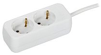 UMA Удлинитель У02 2 места 2P+PE 3м 3х1мм2 10А белый IEK