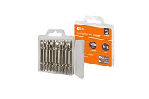 Набор бит №2,  10 бит: PH2x10, сталь S2 в пластиковом держателе, «Алмаз»  TDM