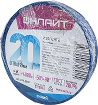 Изолента ОНЛАЙТ 71 691 OIT-B19-20/B ПВХ синяя Изолента ОНЛАЙТ 71 691 OIT-B19-20/B ПВХ синяя