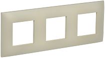 SKANDY Рамка 3-местная SK-F01B бежевый IEK