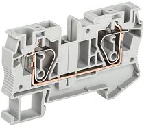 Клемма пружинная КПИ 2в-6 57А серая  IEK