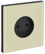 FORTE&PIANO Розетка 1-местная без заземления без защитных шторок винтовое крепление 10А FP818M металл серый сланец IEK