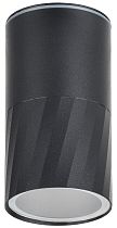 LIGHTING Светильник уличный 5222 потолочный под лампу GU10 IP65 черный  IEK