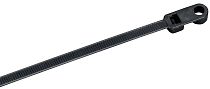 Хомут P6.6 с винтовым креплением чёрный 4,8х160мм IEK