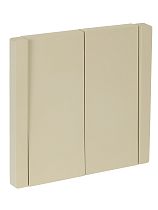 FORTE&PIANO Выключатель 2-клавишный 10А FP405 ваниль IEK