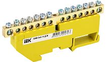 Шина PE "земля" на DIN-изоляторах ШНИ-6х9-14-Д-Ж  IEK