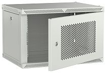 ITK LINEA W Шкаф настенный 6U 600х450мм дверь перфорированная серый 2.0