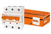 Выключатель автоматический ВА47-125 3Р 25А 15кА  х-ка С  TDM Выключатель автоматический ВА47-125 3Р 25А 15кА  х-ка С  TDM