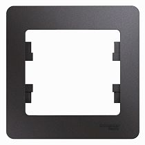 Glossa Графит Рамка 1 постовая Systeme Electric (Schneider Electric)