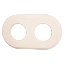 Рамка 2-х постовая, керамика, цвет песочное золото Bironi