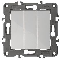 Выключатель ЭРА Elegance 14-1107-01 10А 250В белый трёхклавишный