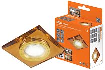 Светильник встраиваемый СВ 03-02 MR16 50Вт G5.3 коричневый/золото  TDM