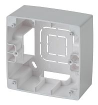 Коробка ЭРА 12 12-6101-03 алюминий для накладного монтажа механизмов