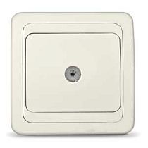 Розетка телевизионная одноместная серия "Валери", с/у, тупиковая, 75Ом, ч/д 4-2400Мгц, "слоновая кость" (еврослот) UNIVERSAL