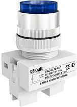 Лампа коммутаторная ALTE ?22 мм Цвет:СИНИЙ неон 220В ЛK-22 DEKr DEKraft